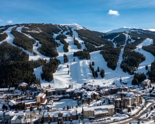 Copper Mountain ski destination in winter