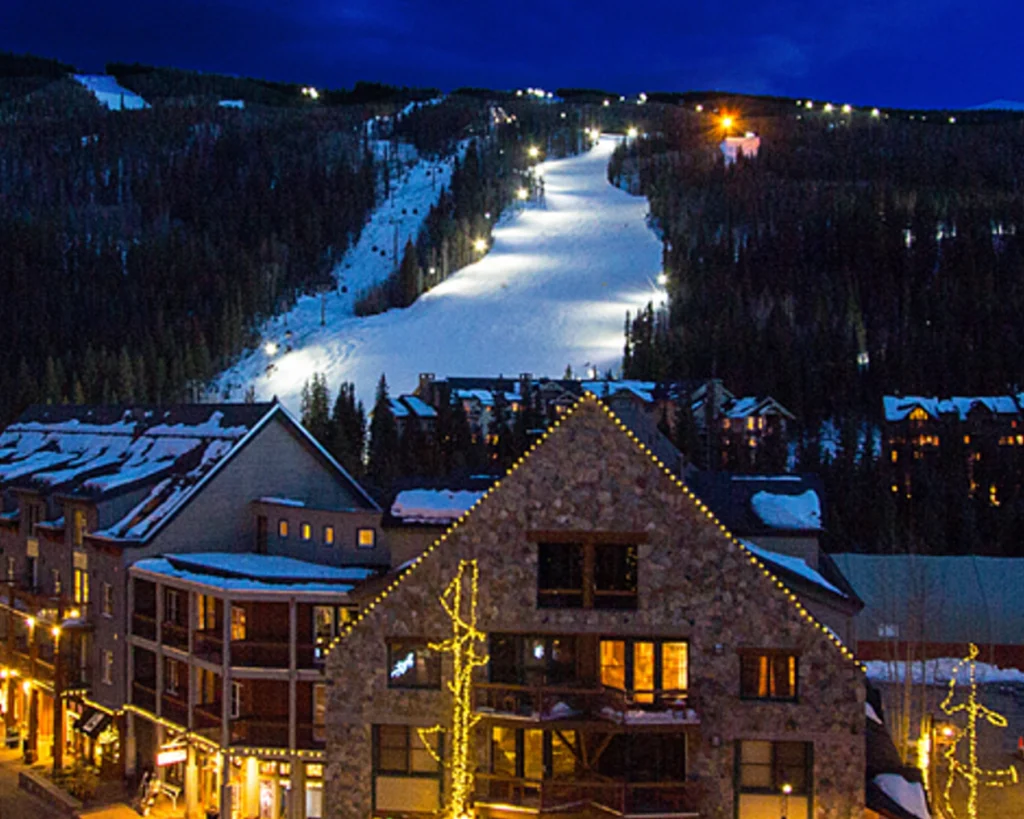 Keystone ski destination in winter