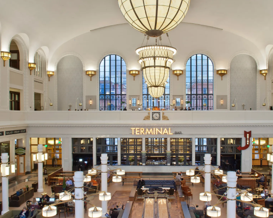 Denver Union Station interior, home of The Crawford Hotel