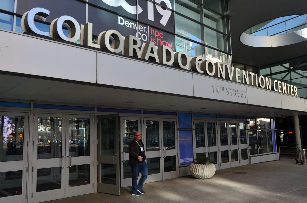 Colorado Convention Center entrance on 14th Street