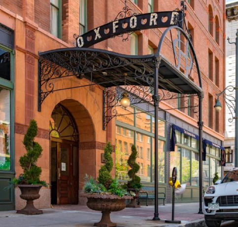 The Oxford Hotel entrance in Denver